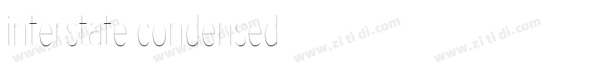 interstate condensed字体转换